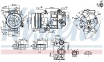 NISSENS Kompressor,  kliimaseade ** FIRST FIT ** 12V 890420
