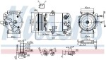 NISSENS Kompressor,  kliimaseade ** FIRST FIT ** 12V 890588
