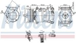 NISSENS Kompressor,  kliimaseade ** FIRST FIT ** 12V 890599