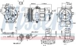 NISSENS Kompressor,  kliimaseade ** FIRST FIT ** 12V 890698