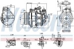 NISSENS Kompressor,  kliimaseade ** FIRST FIT ** 12V 890749