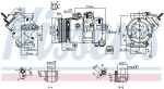 NISSENS Kompressor,  kliimaseade ** FIRST FIT ** 12V 890772