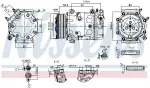 NISSENS  Kompressor,kliimaseade ** FIRST FIT ** 12V 890780