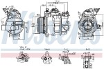 NISSENS Kompressor,  kliimaseade ** FIRST FIT ** 12V 890793