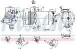NISSENS Kompressor,  kliimaseade ** FIRST FIT ** 12V 890794