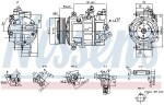 NISSENS Kompressor,  kliimaseade ** FIRST FIT ** 12V 890893