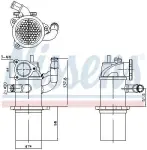 NISSENS  Radiaator,heitgaaside tagasijooks ** FIRST FIT ** 989423