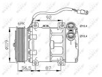 NRF Kompressor,  kliimaseade EASY FIT 12V 32278