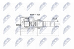 NTY Veovõlli ots (Liigendlaager) NPW-FT-010