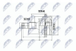 NTY Veovõlli ots (Liigendlaager) NPZ-CT-016