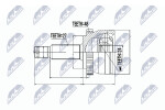 NTY Veovõlli ots (Liigendlaager) NPZ-HY-515