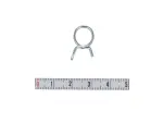 klamber metal W1list, lint, traat, iselukustuv , läbimõõt max. 11mm, diameeter 10,4-11 mm, Materjal: metal W1