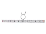 klamber metal W1list, lint, traat, iselukustuv , läbimõõt max. 11,6mm, diameeter 11-11,6 mm, Materjal: metal W1