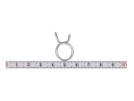 klamber metal W1list, lint, traat, iselukustuv , läbimõõt max. 14,4mm, diameeter 13,6-14,4 mm, Materjal: metal W1