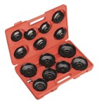 Õlifiltri võtmete komplekt (14 tk+ adapter)