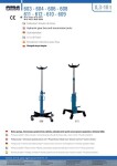 OMA OMA 609 / gearbox jack, lifting capacity: 10000kg, mobile