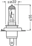 pirn H4 12V 60/55W NIGHT BREAKER LASER +150% 2tk