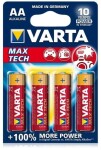 Patarei VARTA Max Tech LR6 AA 1,5V 4tk