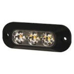 Vilkur ECCO pinnapealne 3LED kollane, ECE65 12-24V