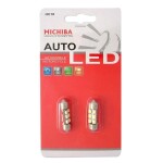 Pirn 12V 6 LED / 1 SMD, 31mm, 2tk.