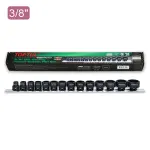 14tk 3/8" dr. lühike 6pt Löökpadrun siini komplekt