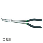 TOPTUL Pikad peenikesed näpitsad painutatud otsad, pikkus: 275mm, 90 kraadi