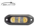 pinnapealne 3LED kollane ECE65 12/24V IP69K