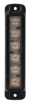 Vilkur Haztec 6LED SLIM pinnapealne, vertikaal, R65, kollane 12/24V