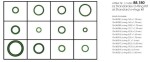 KLIMATSYSTEM L-88-180 / a/c o-ring set 12 different 120pcs