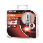12v h4 pirn 60/55w p43t night breaker silver +100% hcb 2tk Osram 64193NBS-HCB 