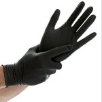 Nitriilkindad Power Grip, puudrivabad 50tk M must