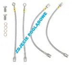 HEL CIT07H4 / brake hoses reinforced (4pcs, silver, set includes seals and fasteners, delivery: 2-3 working days) suitable for: citroen c2 1.4/1.6/1.6d 90/109/122 10.04-12.09