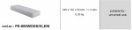 seib polüpropüleenist, arv: 1 tk, 340mmx132mmx50mm, tüüp: ristkülik, tõstukile (Producent): universaalne