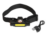 Pealamp1 x LED + 16COB magnetiga, USB laetav