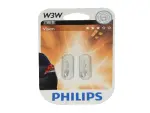 лампа W3W 12V 3W W2.1x9.5D T10 блистер упаковка  Philips Vision стандарт 12256B2 2шт.