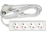 pikendusjuhe elektr./ valge/ 4g z/u 3m