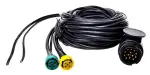 Juhtmesari 7m 13pin + 2x5pin +5m DC