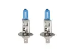 лампа галоген, 2шт., H1, Ultra белый, 12V, max. 55W, Цвет светлый белый, max. 5000K, тип разъeм P14,5S, не подходит для использования на дорогах общего пользования, содержит 2 palniki