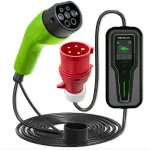 EVSE mobiililaadija Qoltec 11kW, 230-400V, 16A, (faaside arv 3), kaabli tüüp 2