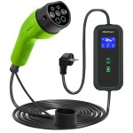 Qoltec mobiilne laadija elektriautole 2-in-1 Type2, faaside arv 1, 3kW, 230V, 16A