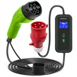Qoltec mobiilne elektriauto laadija Type2|11kW|CEE 5 PIN|LCD|3-faasiline|400V|5m