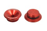 RDMOTO RDM-CAPPHV-R / (en) crash pad overlay crash pad phv1, crash pad phv2 rd moto (color red, aluminum, 2 pcs)