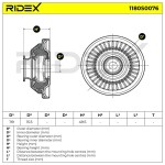 RIDEX Vedruamordi tugilaager 1180S0076