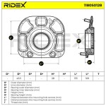 RIDEX Vedruamordi tugilaager 1180S0128