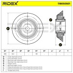 RIDEX Vedruamordi tugilaager 1180S0501
