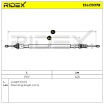 RIDEX Käsipiduri tross 124C0078