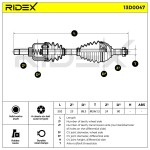 RIDEX Veovõll 13D0047