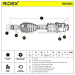 RIDEX Veovõll 13D0062
