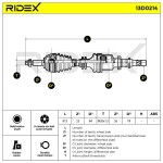 RIDEX Veovõll 13D0214