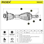 RIDEX Приводной вал 13D0331